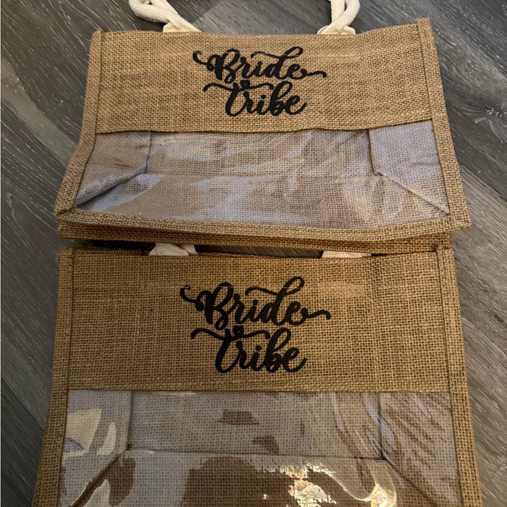 Bride Tribe Burlap Tote Bags
